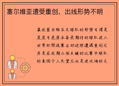 塞尔维亚遭受重创，出线形势不明
